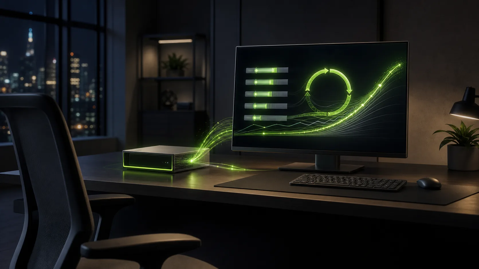NVIDIA technical artwork accompanying its TensorRT Global Performance Tuner explanation.